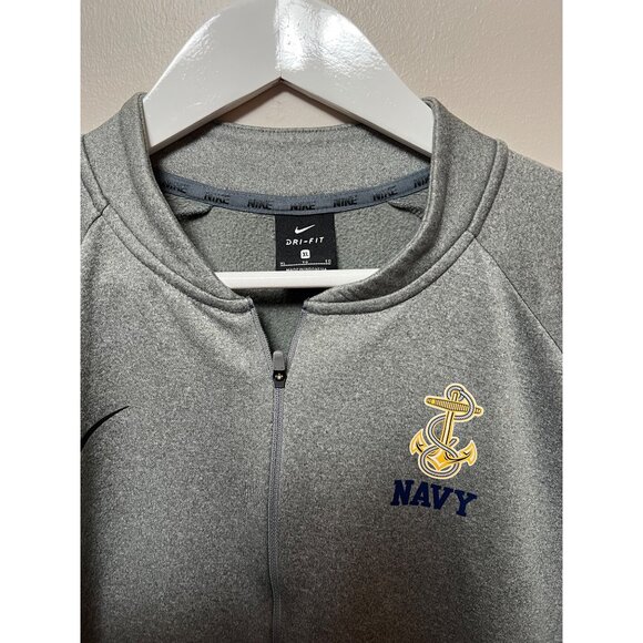Nike‎ Navy Midshipmen Fleece Pullover - Size XL - Picture 2 of 3